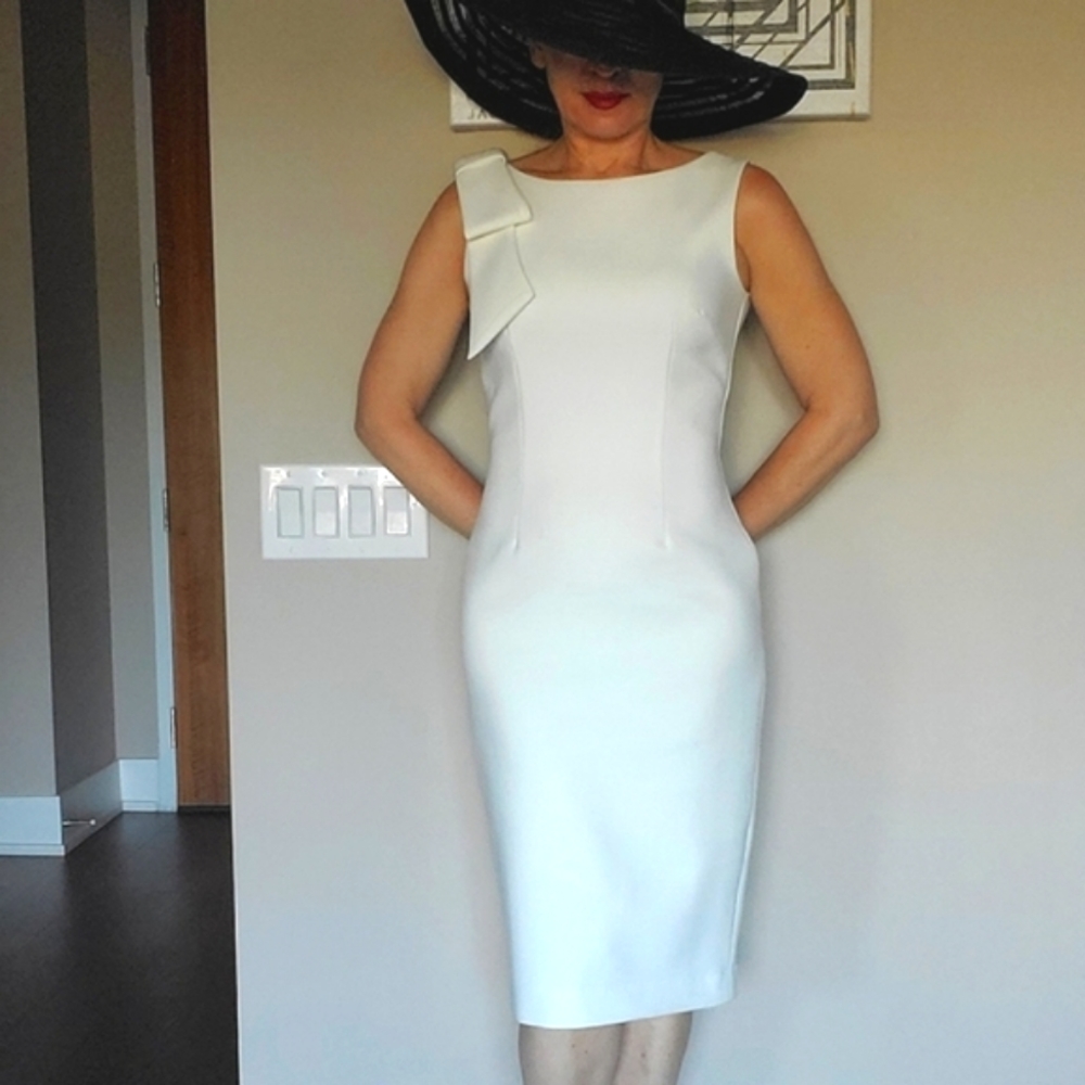 Sandra Angelozzi Shoulder Bow Dress